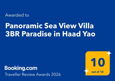 Panoramic Sea View Villa 3BR Paradise in Haad Yao – 照片 8
